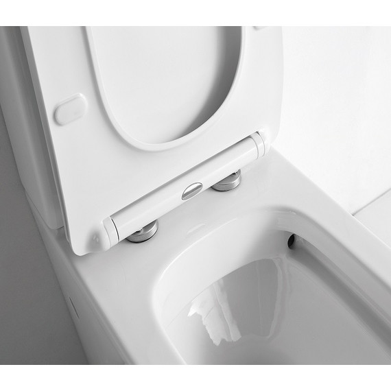 Унитаз-компакт CeramaLux Rimless NS-2170 с крышкой микролифт, Цвет производителя: белый - 6 Унитаз-компакт CeramaLux Rimless NS-2170 с крышкой микролифт, Цвет производителя: белый фото 6