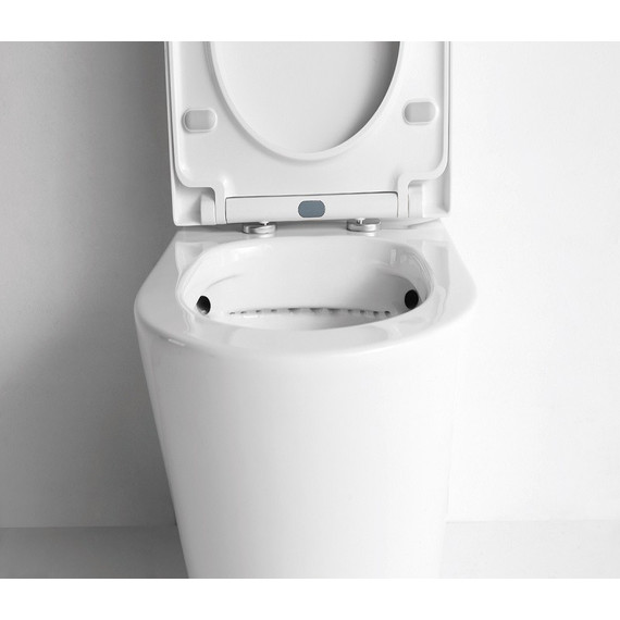 Унитаз-компакт CeramaLux Rimless NS-2178 с крышкой микролифт (арматура Geberit) - 3 Унитаз-компакт CeramaLux Rimless NS-2178 с крышкой микролифт (арматура Geberit) фото 3