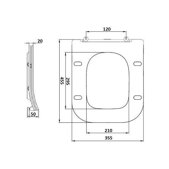 Унитаз приставной CeramaLux Rimless NS-3170 с крышкой микролифт - 13 Унитаз приставной CeramaLux Rimless NS-3170 с крышкой микролифт фото 13