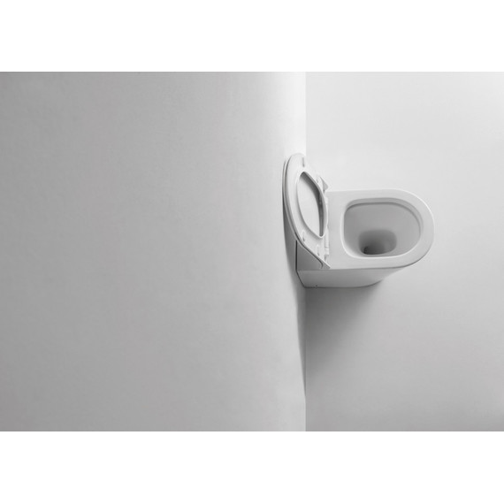 Унитаз приставной CeramaLux Rimless NS-3178 с крышкой микролифт - 11 Унитаз приставной CeramaLux Rimless NS-3178 с крышкой микролифт фото 11