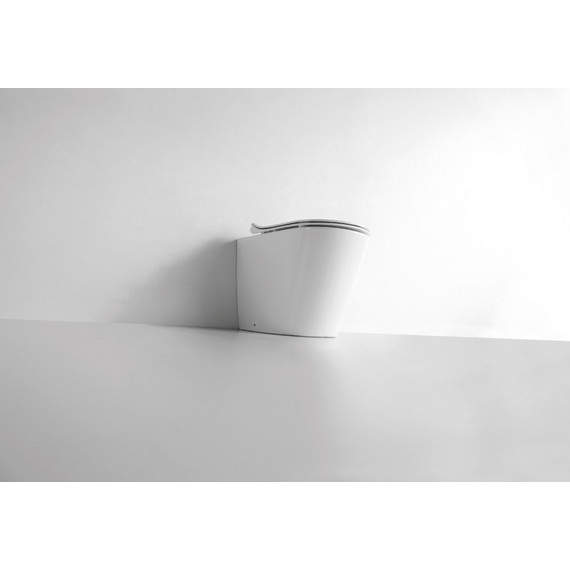 Унитаз приставной CeramaLux Rimless NS-3178 с крышкой микролифт - 12 Унитаз приставной CeramaLux Rimless NS-3178 с крышкой микролифт фото 12