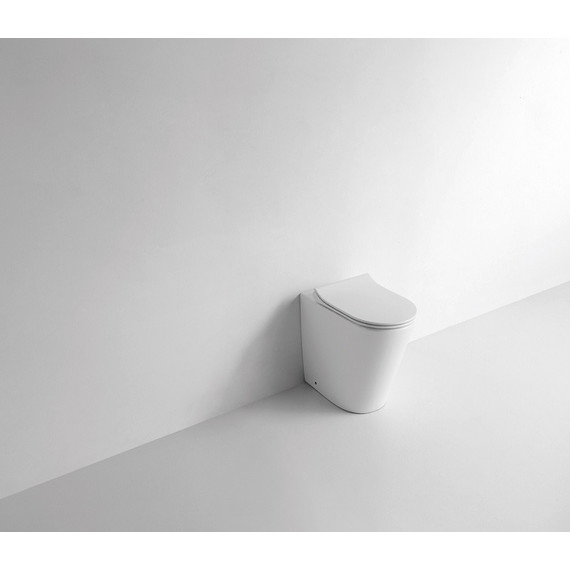 Унитаз приставной CeramaLux Rimless NS-3178 с крышкой микролифт - 13 Унитаз приставной CeramaLux Rimless NS-3178 с крышкой микролифт фото 13