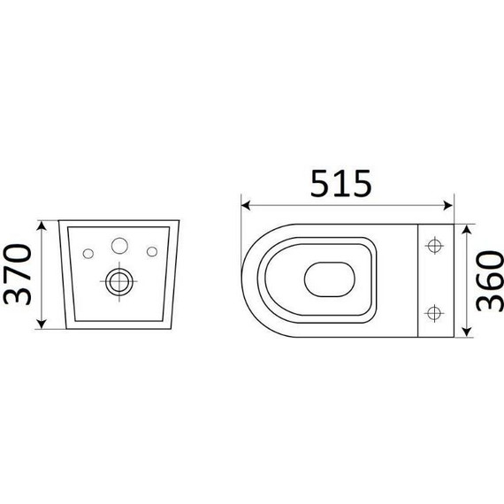 Унитаз подвесной CeramaLux Rimless NS-5178 с крышкой микролифт, Цвет производителя: белый фото 7