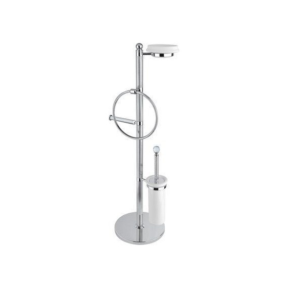 Стойка с держателем и ёршиком Cezares Olimp OLIMP-WBS-01-Sw фото 