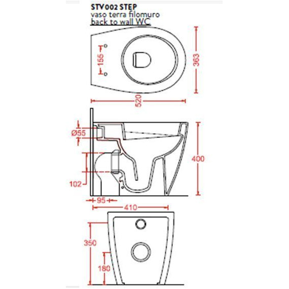Унитаз приставной ArtCeram Step STV002 01 00 bi фото 5