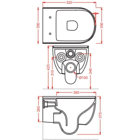 Унитаз подвесной безободковый ArtCeram The One THV001 05 00 bianco matt фото 4