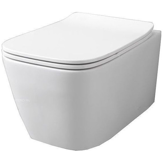 Унитаз подвесной безободковый ArtCeram A16 ASV003 05 00, белый матовый фото 4