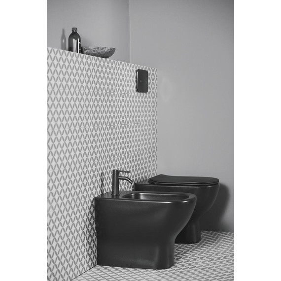 Смеситель для биде Ideal Standard Silk Black Ceraline BC197XG, черный матовый фото 6