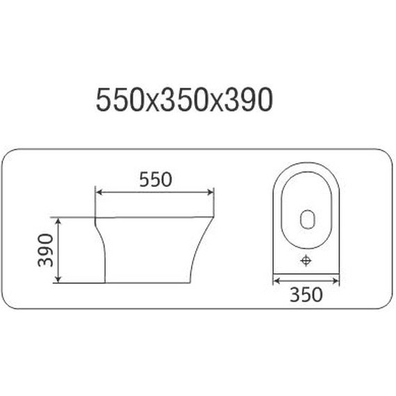 Биде напольное CeramaLux 1217E - 2 Биде напольное CeramaLux 1217E фото 2