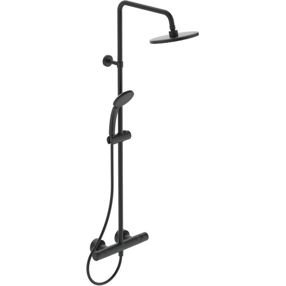 Душевая стойка с термостатом Ideal Standard Ceratherm T25 A7545XG, черный матовый фото 