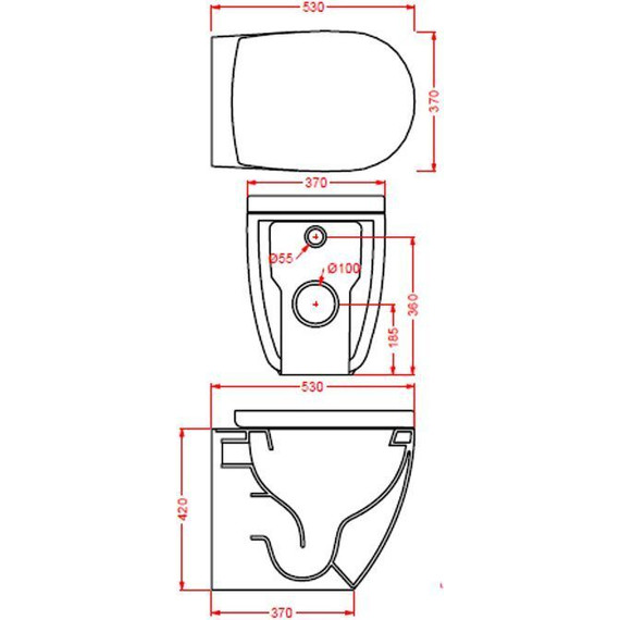 Унитаз приставной безободковый ArtCeram File 2.0 FLV005 41 00, matera фото 2