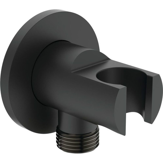 Шланговое подсоединение с держателем Ideal Standard Silk Black Idealrain BC807XG, черный матовый фото 