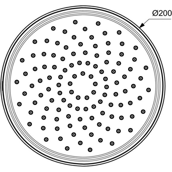 Верхний душ Ideal Standard Silk Black Idealrain BD140XG, черный матовый фото 3