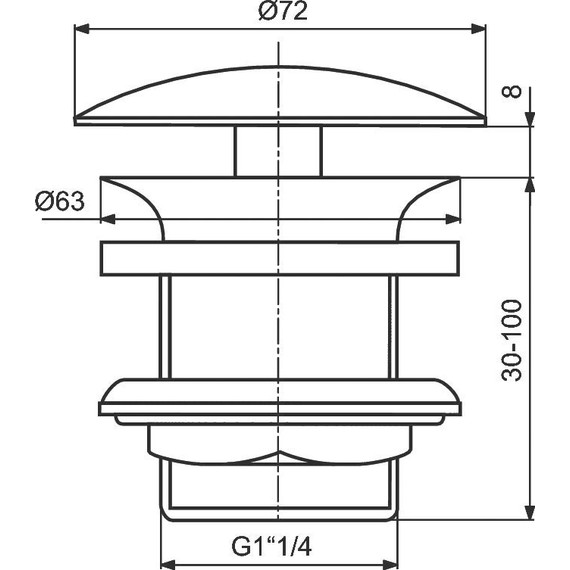 Донный клапан Ideal Standard Silk Black J3291XG, черный матовый фото 2