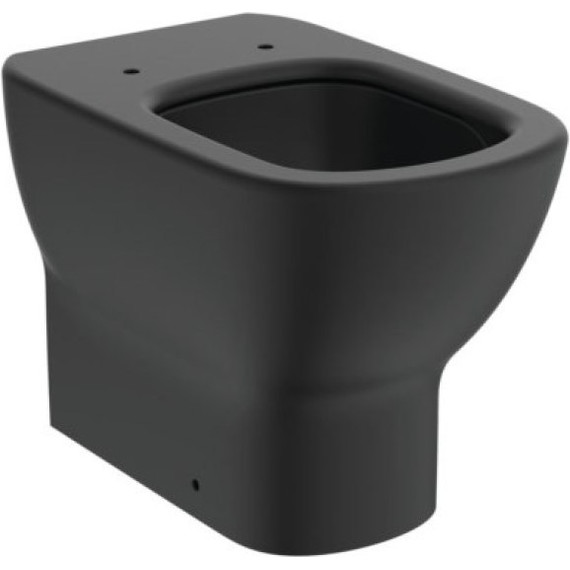 Унитаз приставной безободковый Ideal Standard Silk Black Tesi AquaBlade T0077V3, черный матовый фото 2