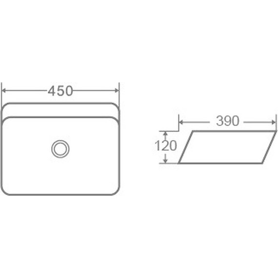 Раковина-чаша CeramaLux N 45 см 2242 фото 2