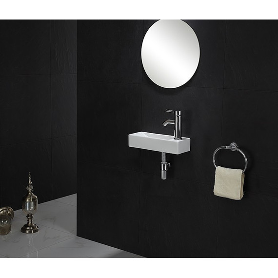 Раковина подвесная CeramaLux N 38 см 9048FL - 3 Раковина подвесная CeramaLux N 38 см 9048FL фото 3