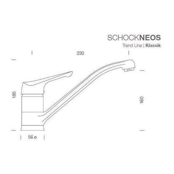 Смеситель для кухни Schock NEOS 710071, мокка фото 2
