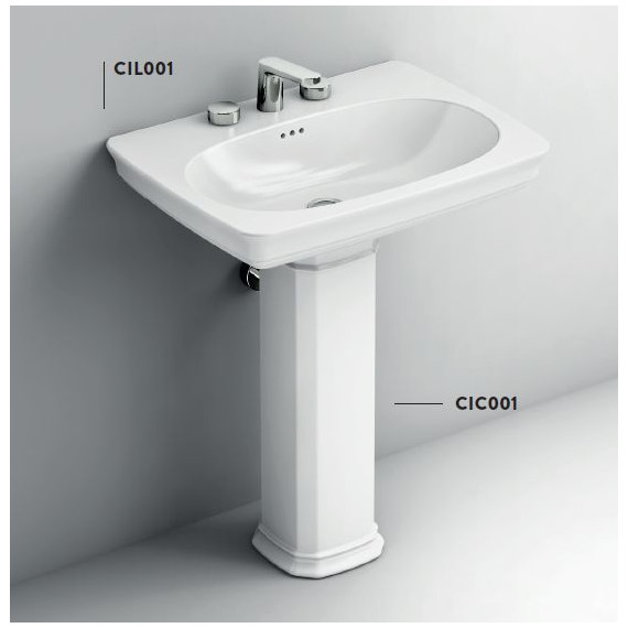 Пьедестал ArtCeram Civitas для раковины 68 см CIC001 01 00 bi*1 фото 2