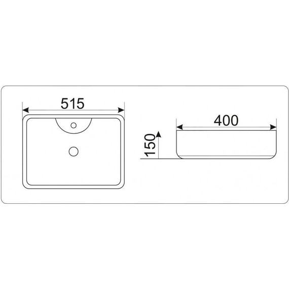 Раковина-чаша CeramaLux N 51 см 9445 фото 8
