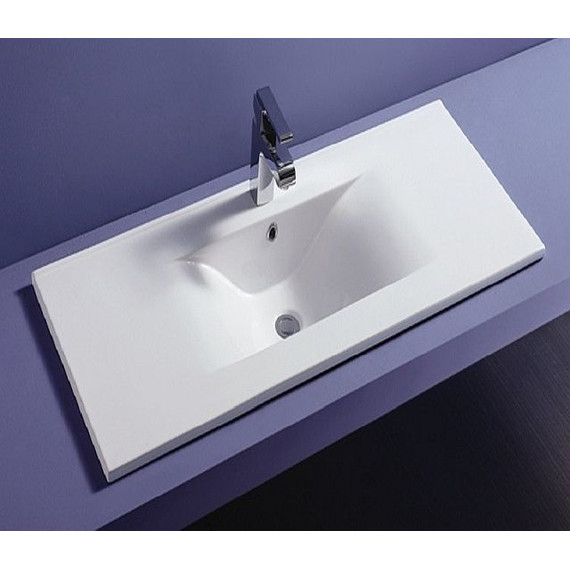 Раковина врезная на столешницу CeramaLux N 91 см JY-807-100 фото 2