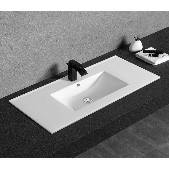 Раковина врезная на столешницу CeramaLux N 81 см YJ-803-80 фото 5