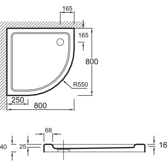 Акриловый поддон Jacob Delafon Flight 80х80 см E62443-00 - 3 Акриловый поддон Jacob Delafon Flight 80х80 см E62443-00 фото 3