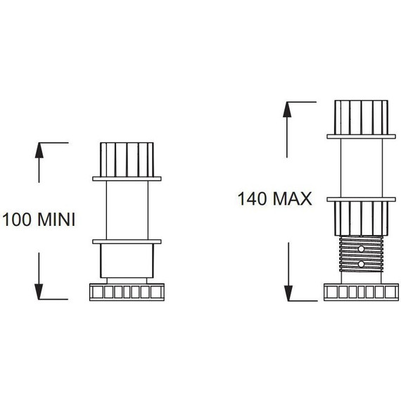 Ножки для душевого поддона Jacob Delafon Flight Pure E62752-00 фото 3