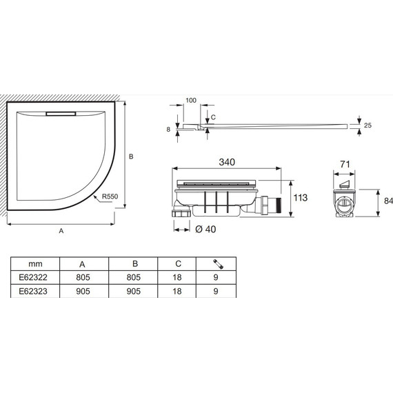 Акриловый поддон Jacob Delafon Flight Pure 80х80 см E62322-00 - 5 Акриловый поддон Jacob Delafon Flight Pure 80х80 см E62322-00 фото 5
