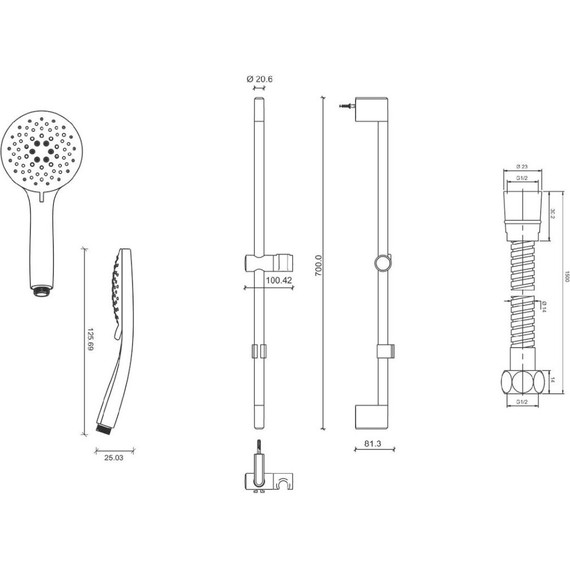 Набор смесителей 3 в 1 для ванны с коротким изливом Jacob Delafon Lucien E20850RU-CP - 8 Набор смесителей 3 в 1 для ванны с коротким изливом Jacob Delafon Lucien E20850RU-CP фото 8