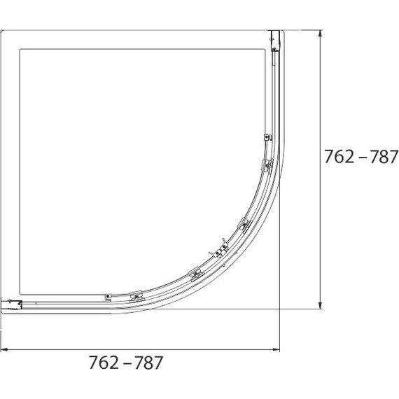 Душевое ограждение Jacob Delafon Serenity 80х80 см E14R80-GA, хром/прозрачное - 3 Душевое ограждение Jacob Delafon Serenity 80х80 см E14R80-GA, хром/прозрачное фото 3