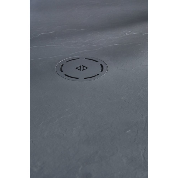 Каменный поддон Jacob Delafon Singulier 140x80 см E67015-NAD, серый сланец фото 2