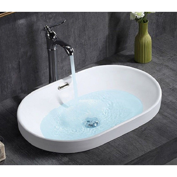 Раковина врезная на столешницу CeramaLux N 61 см 5006C - 2 Раковина врезная на столешницу CeramaLux N 61 см 5006C фото 2