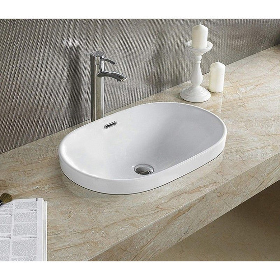 Раковина врезная на столешницу CeramaLux N 61 см 5006C - 4 Раковина врезная на столешницу CeramaLux N 61 см 5006C фото 4