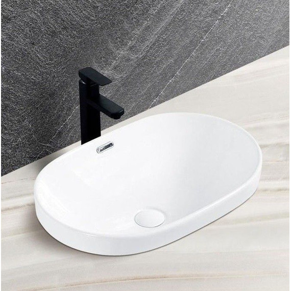 Раковина врезная на столешницу CeramaLux N 61 см 5006C - 6 Раковина врезная на столешницу CeramaLux N 61 см 5006C фото 6