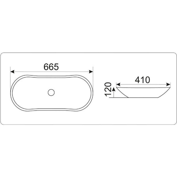 Раковина-чаша CeramaLux MNC 66 см 503H012 - 4 Раковина-чаша CeramaLux MNC 66 см 503H012 фото 4