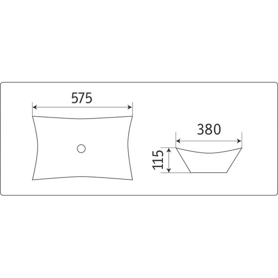 Раковина-чаша CeramaLux N 57 см 7701B фото 6