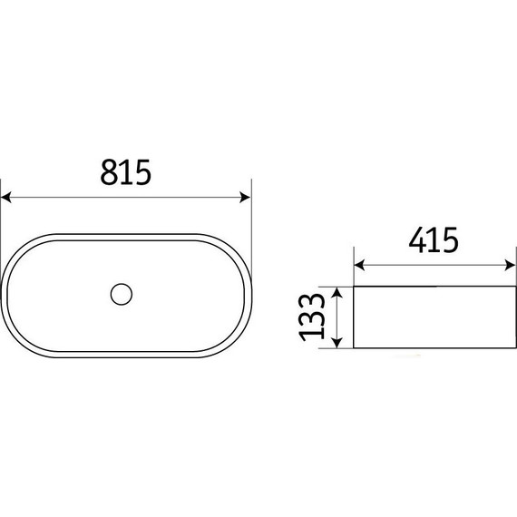 Раковина-чаша CeramaLux N 81 см 78327 фото 5