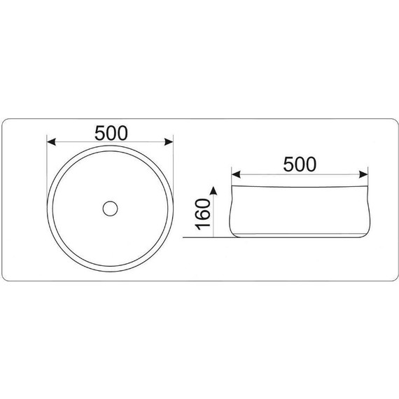 Раковина-чаша CeramaLux N 50 см 9426 фото 5