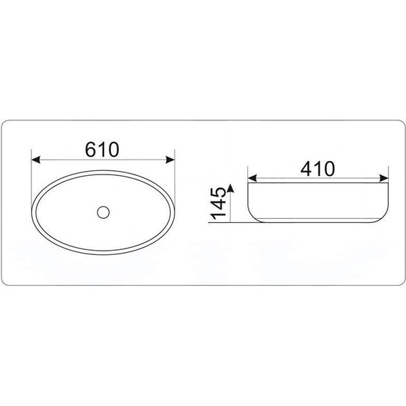 Раковина-чаша CeramaLux N 62 см 9433 - 3 Раковина-чаша CeramaLux N 62 см 9433 фото 3