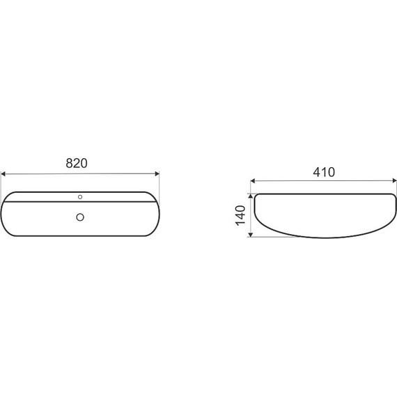 Раковина-чаша CeramaLux N 81 см D1347 фото 10