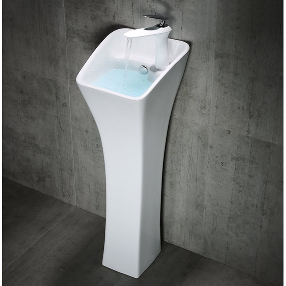 Раковина напольная CeramaLux N 28 см M9012 - 2 Раковина напольная CeramaLux N 28 см M9012 фото 2