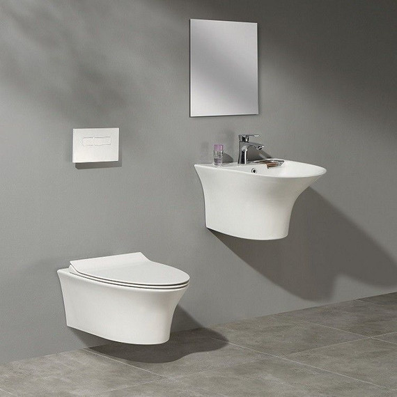 Раковина подвесная CeramaLux N 57 см NB165 фото 5