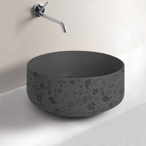 Раковина-чаша ArtCeram Cognac 42 см COL001 15 87, grigio oliva фото 2