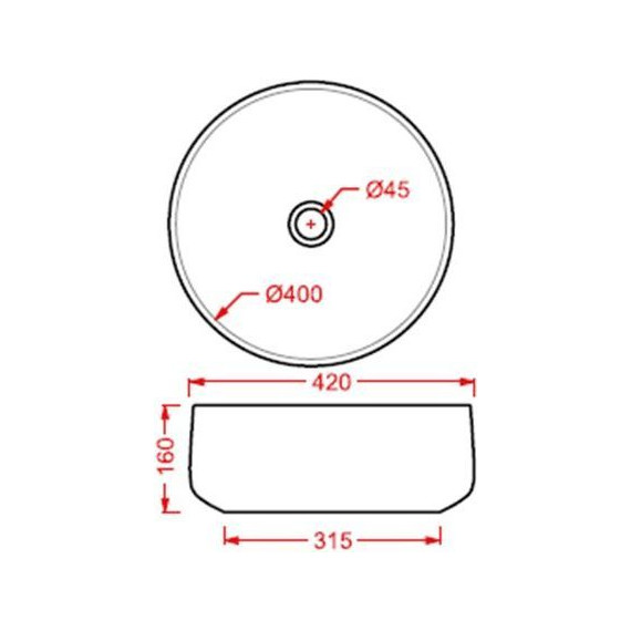 Раковина-чаша ArtCeram Cognac 42 см COL001 42 00, petrolio фото 2