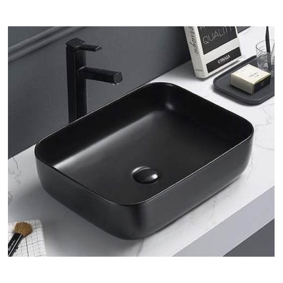 Раковина-чаша CeramaLux NC 50 см 2105-1MB, черный матовый фото 2