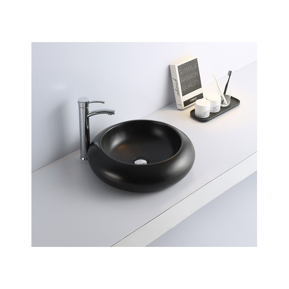 Раковина-чаша CeramaLux NC 49 см 7031AMB, черный матовый фото 2