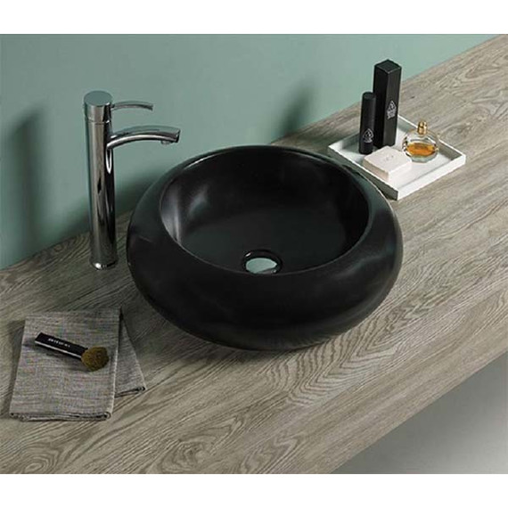 Раковина-чаша CeramaLux NC 49 см 7031AMB, черный матовый фото 3