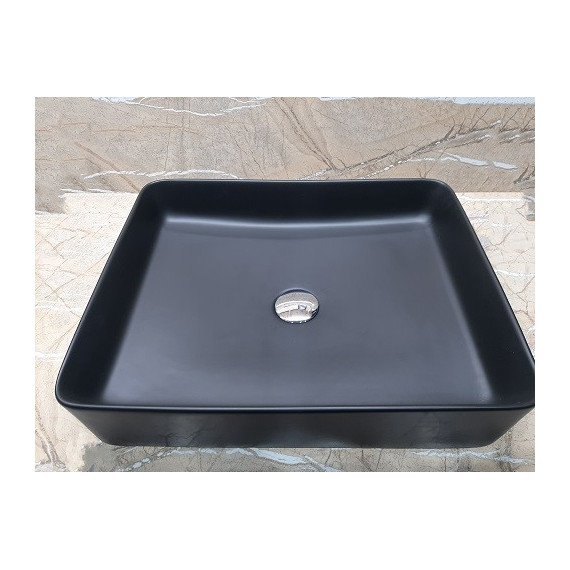 Раковина-чаша CeramaLux NC 50 см 7050KMB, черный матовый фото 2