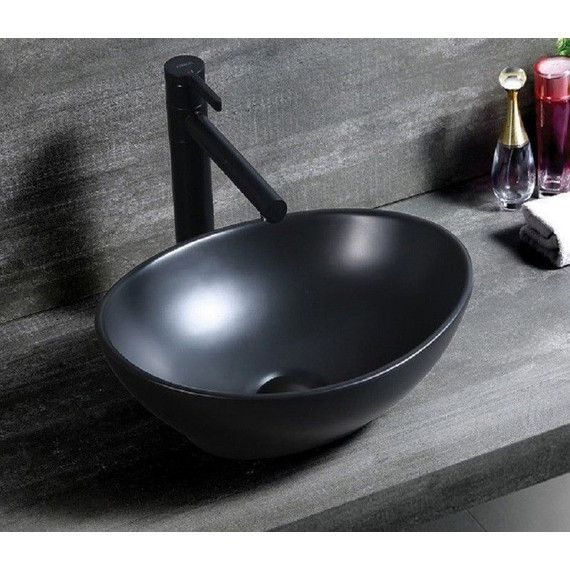 Раковина-чаша CeramaLux NC 40 см 7138MB, черный матовый фото 4